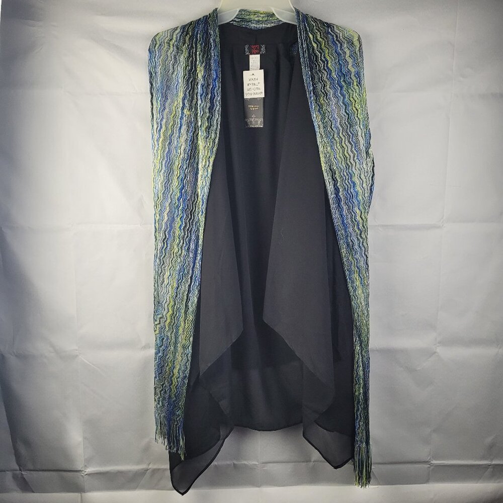 NWT Lady Noiz Size XL, Black, Sleeveless Dress With Scarf,  Party, Evening, Fun